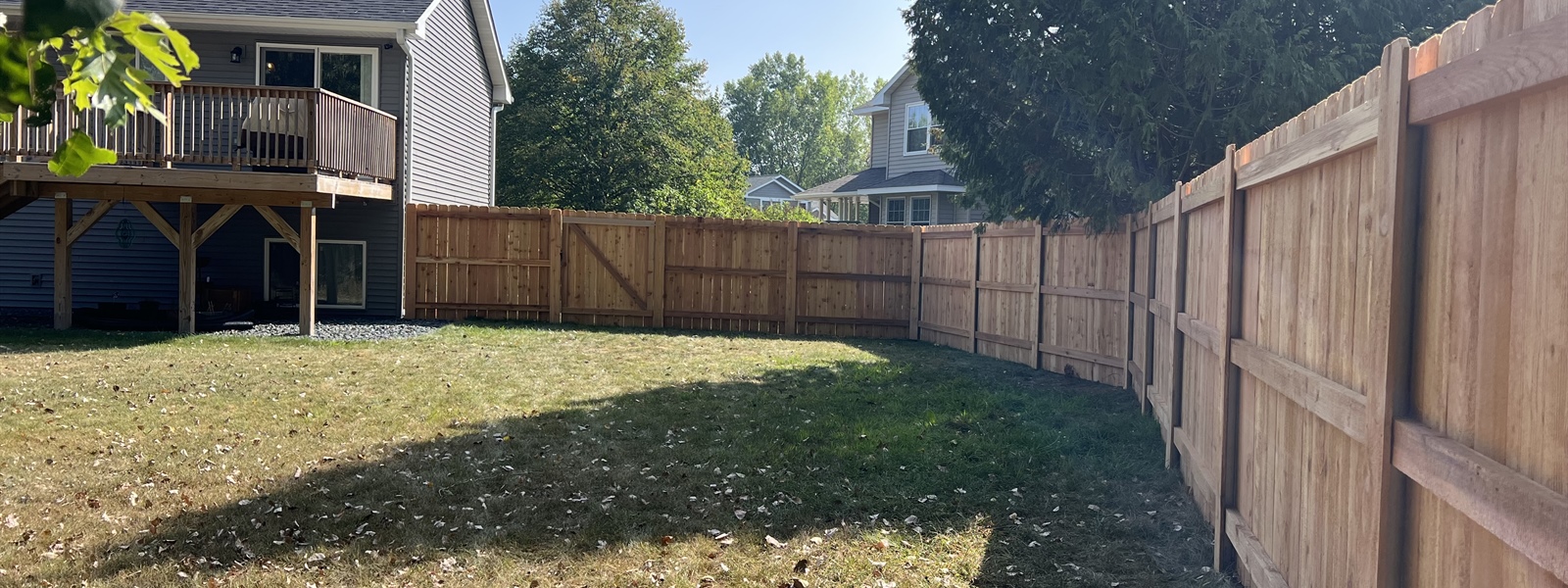 Installing 500 Feet of Custom Cedar Privacy Fencing in Eau Claire, WI