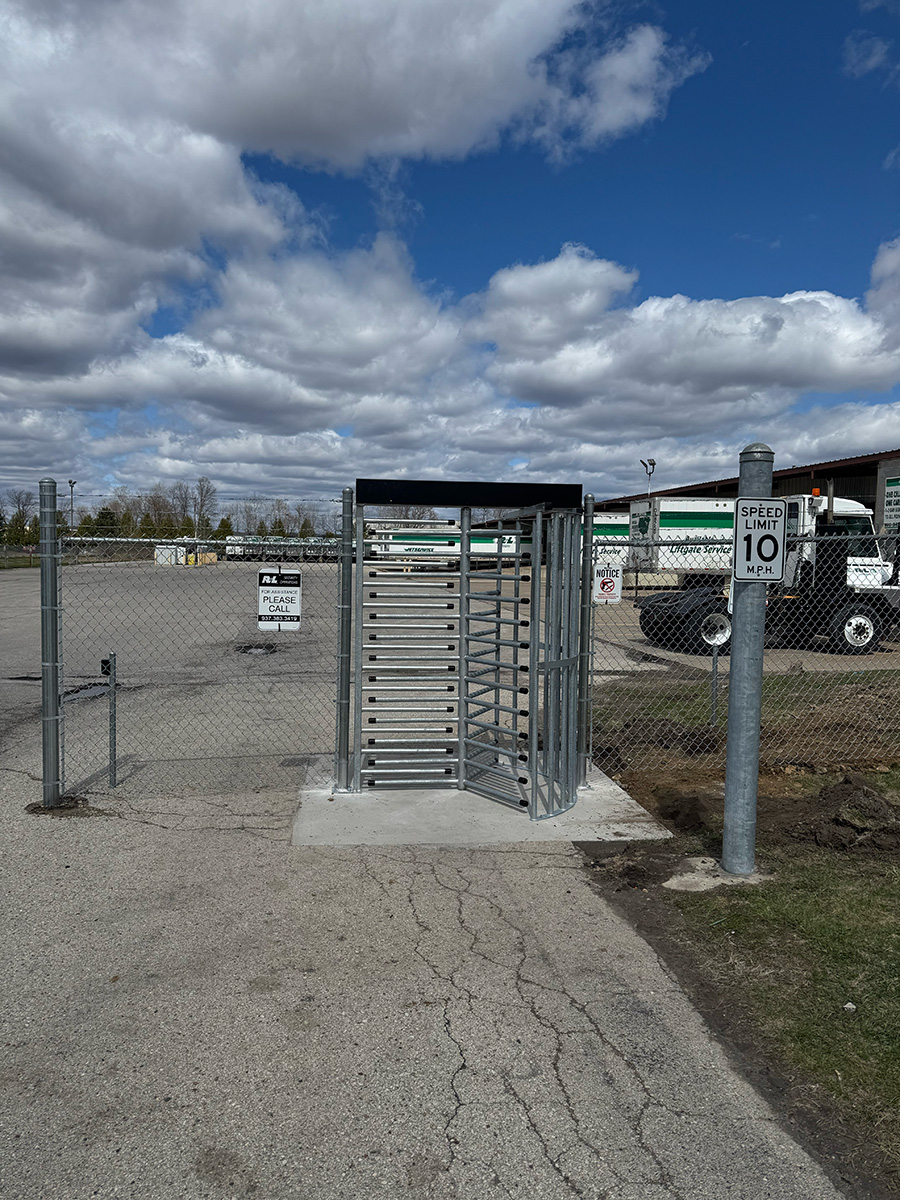 Fence installation example 1