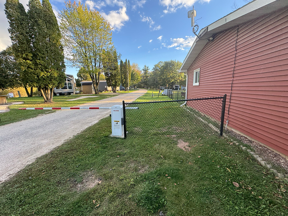 Fence installation example 3