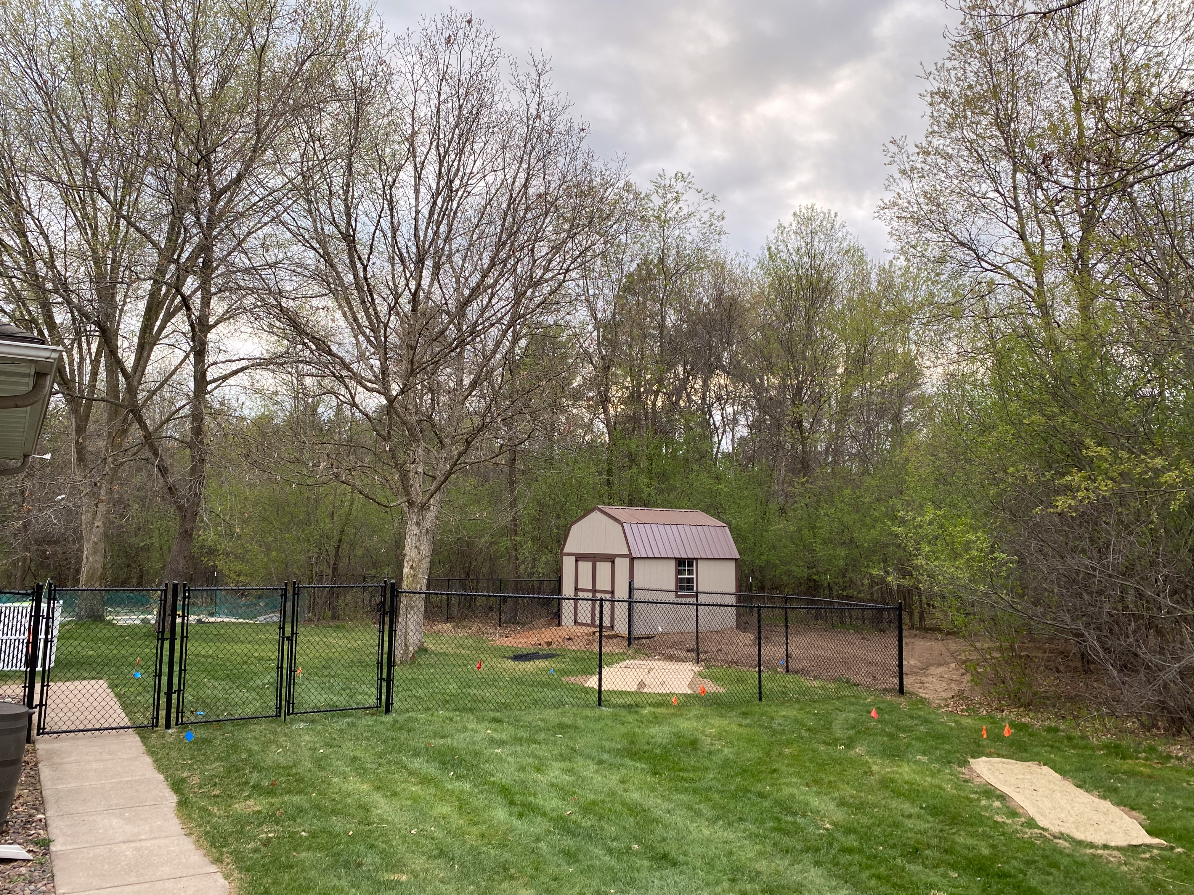 Fence installation example 1