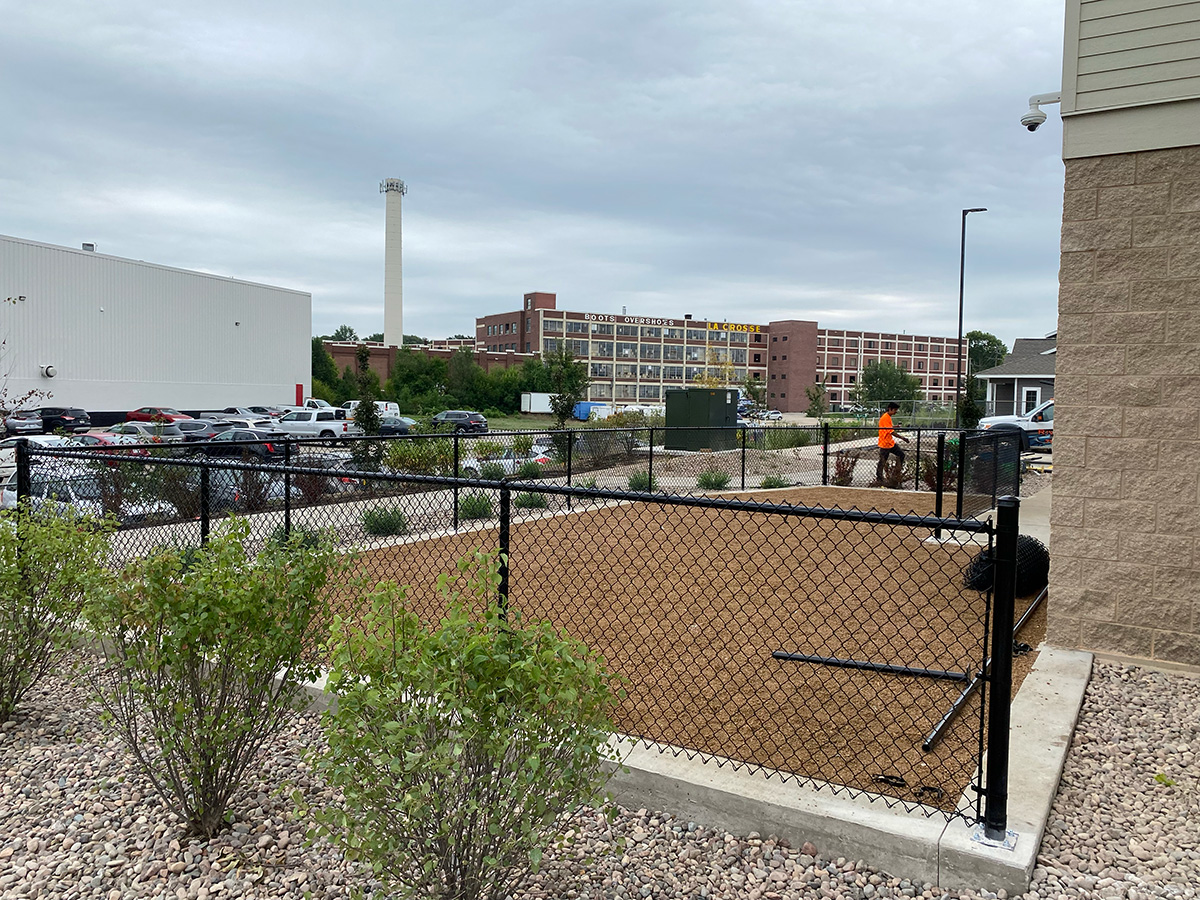 Fence installation example 1
