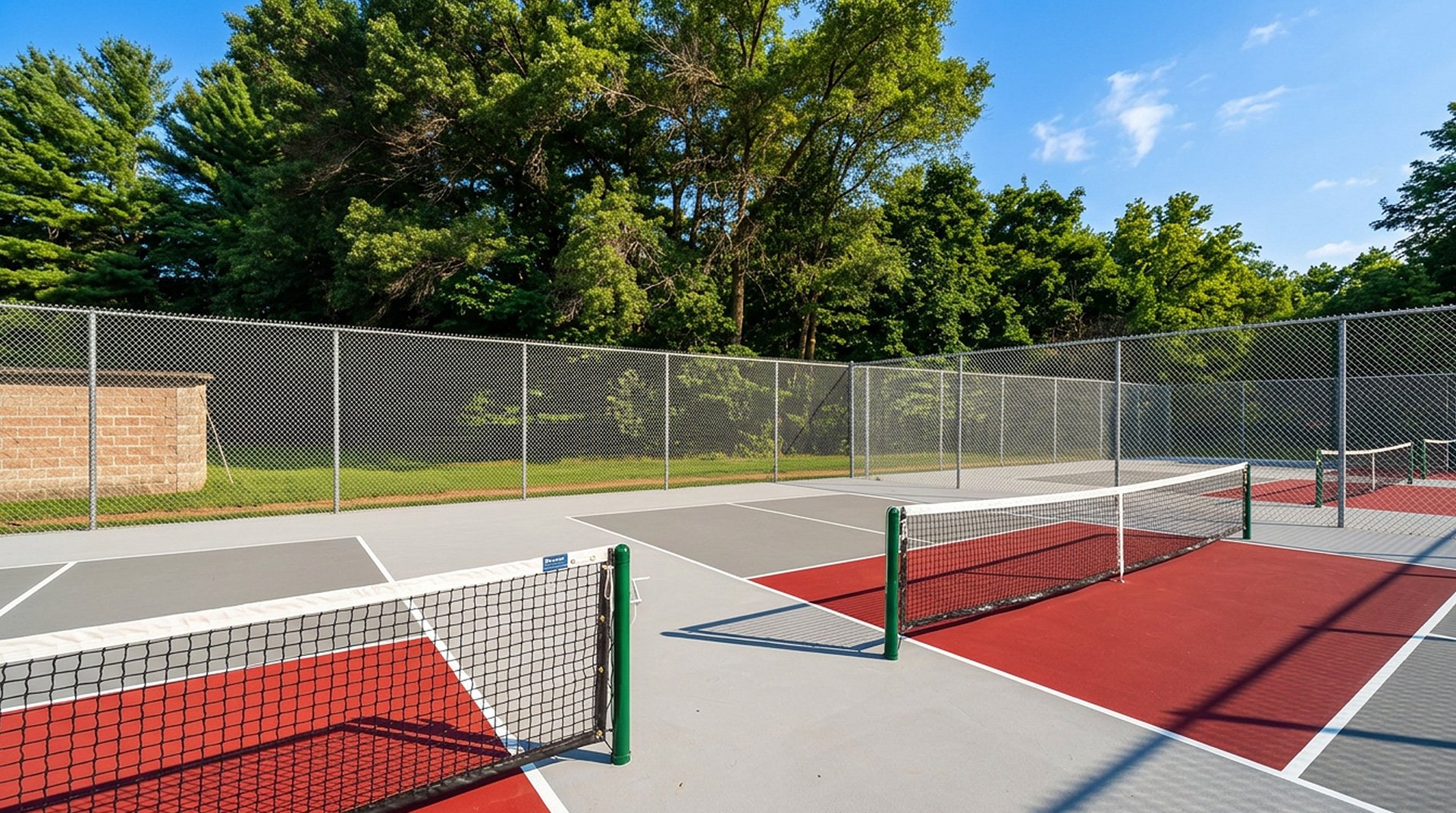 Chain link fence installation