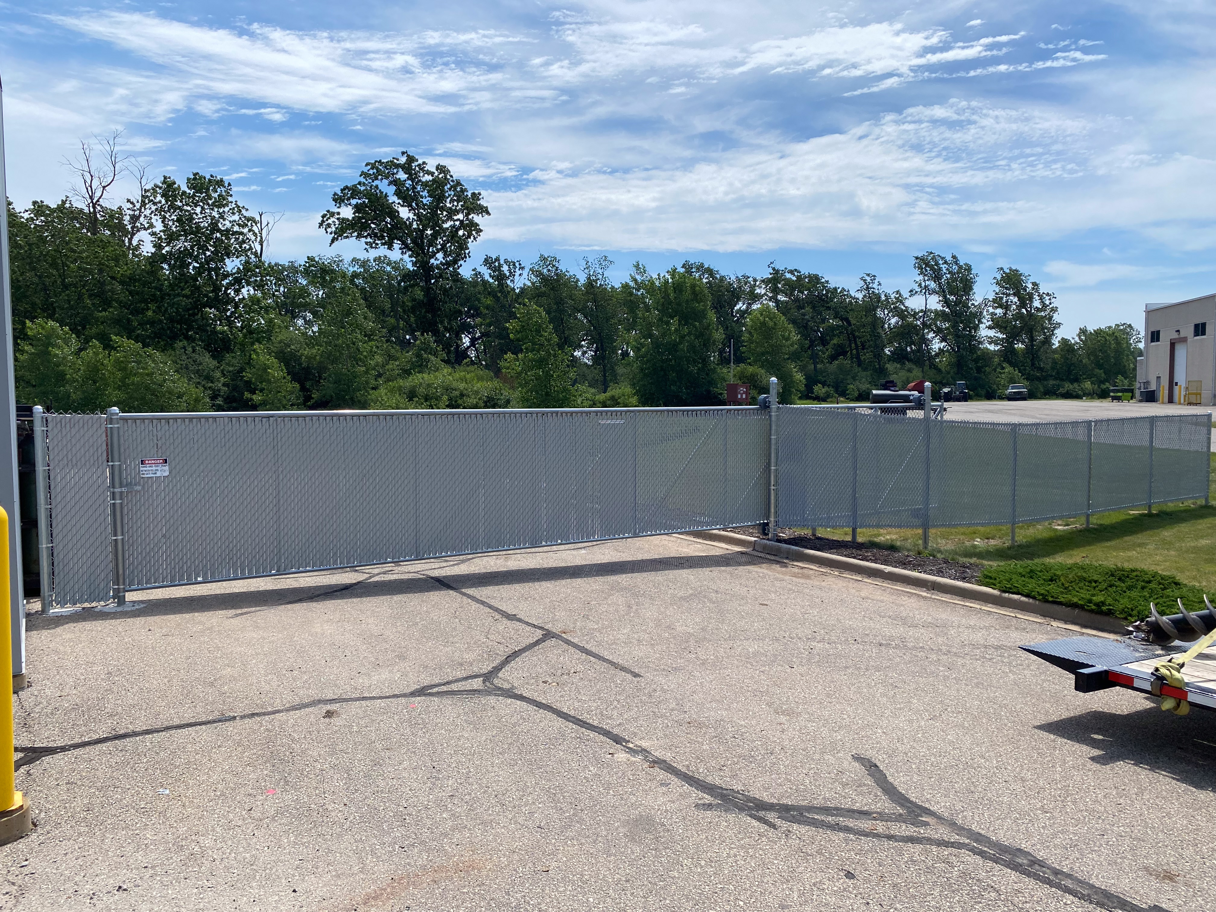 Fence installation example 2