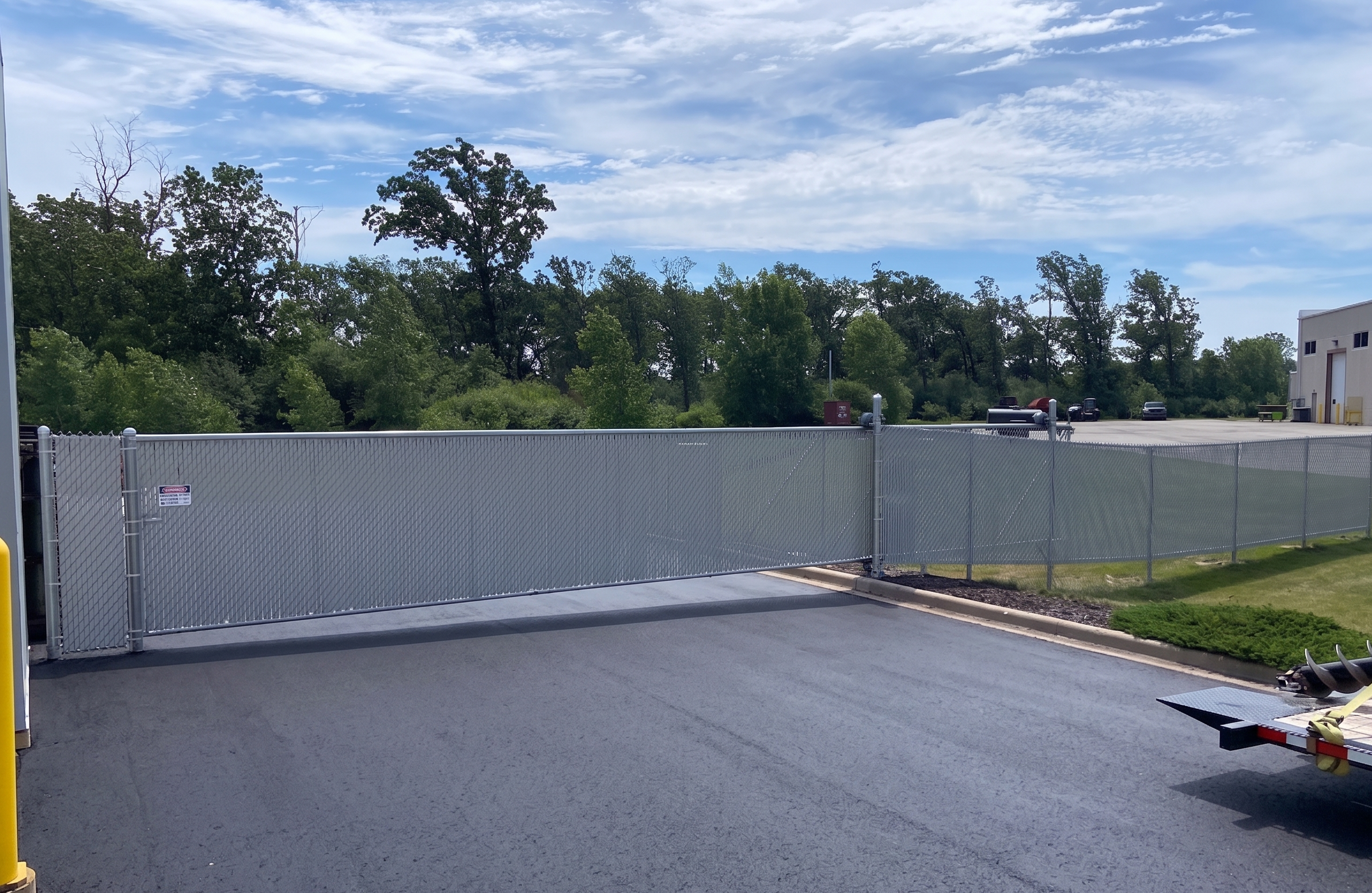 Fence installation example 3