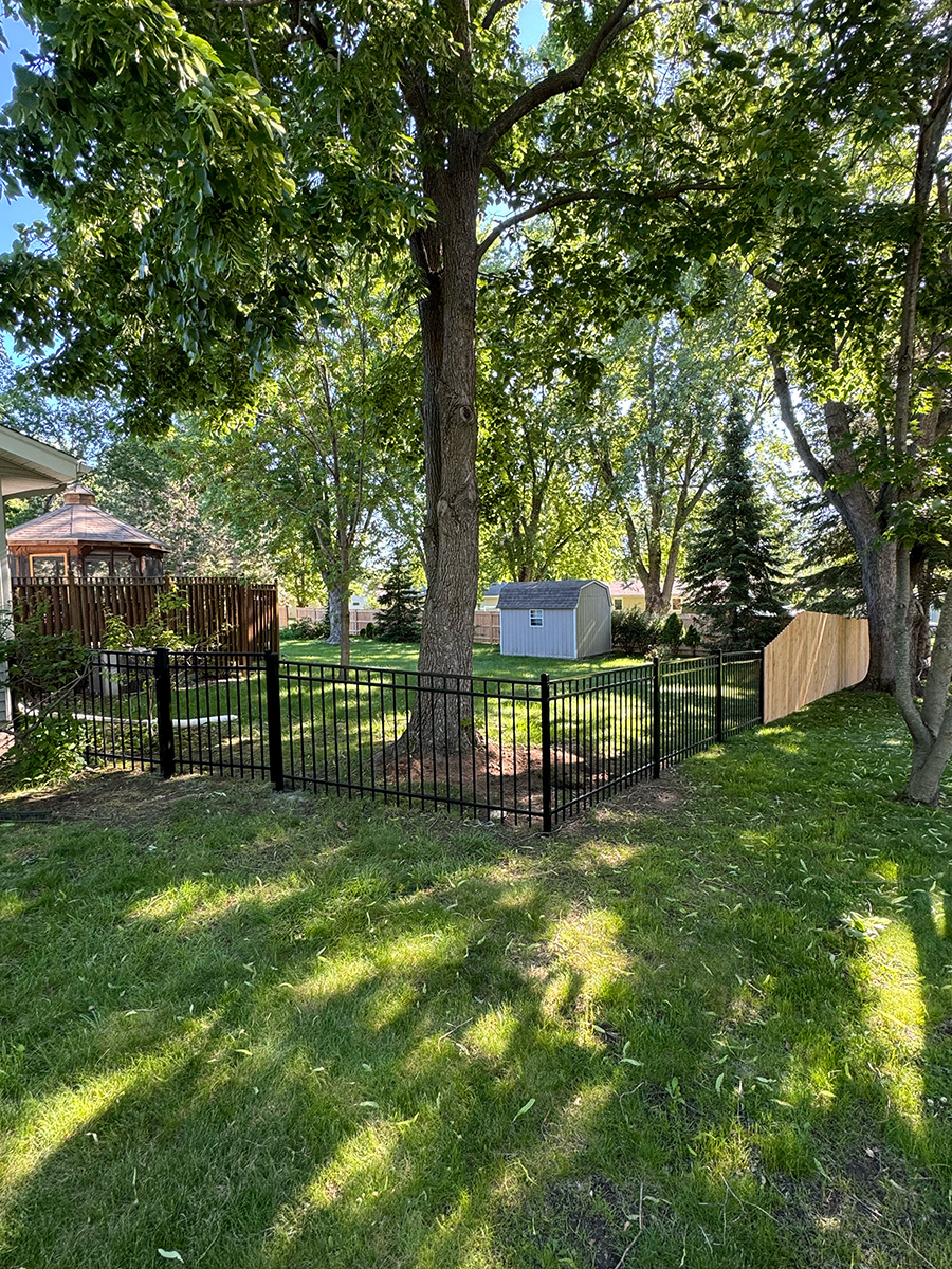 Fence installation example 1