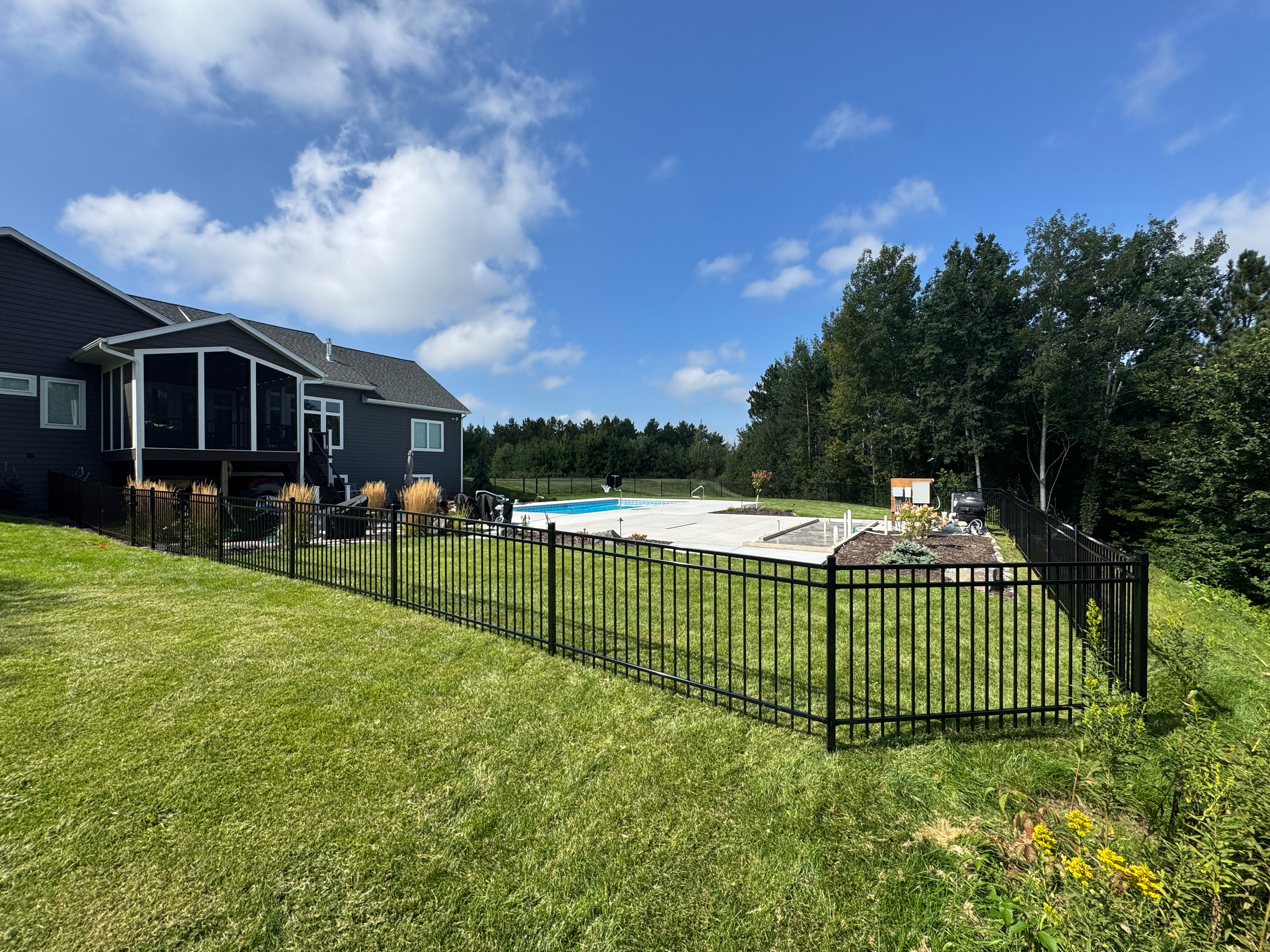 Ornamental fence installation