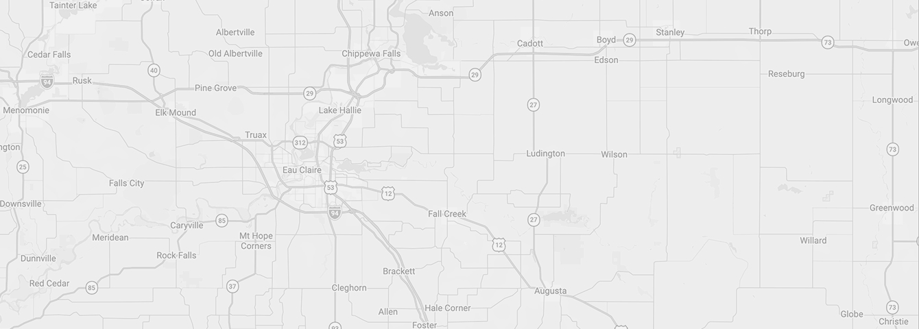 Map of Altura Plumbing & Heating service area in southeast Minnesota
