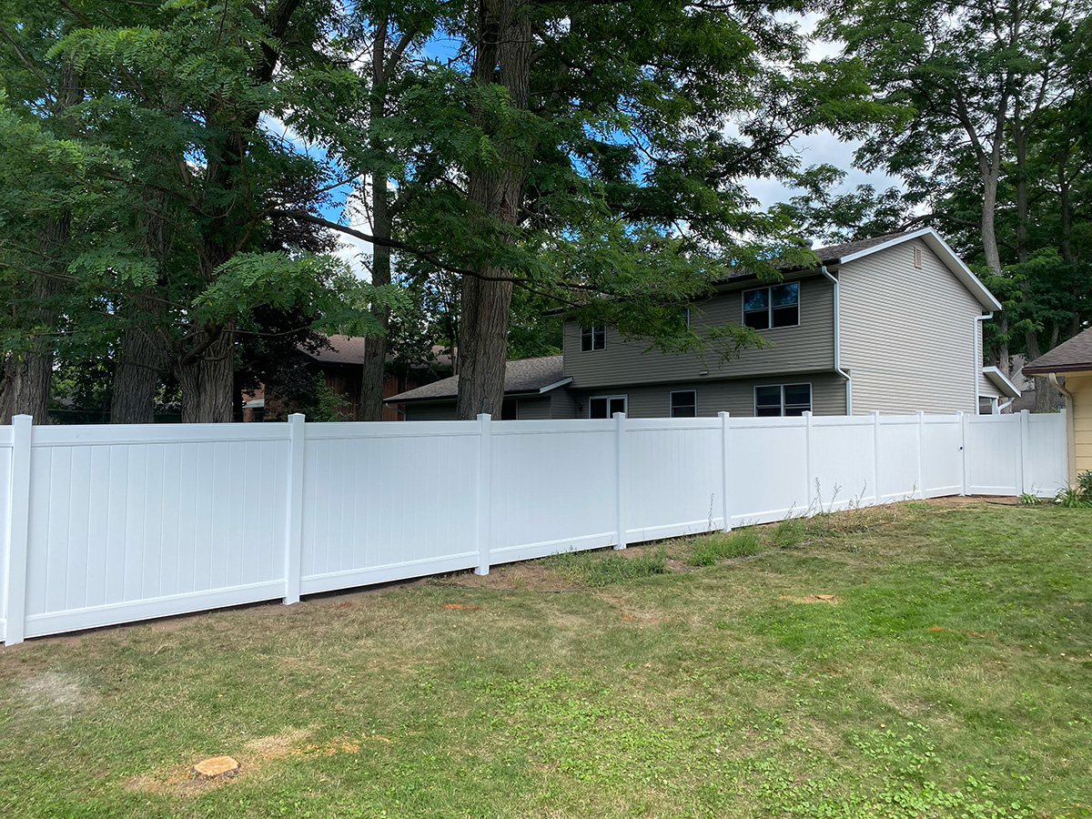 Fence installation example 3