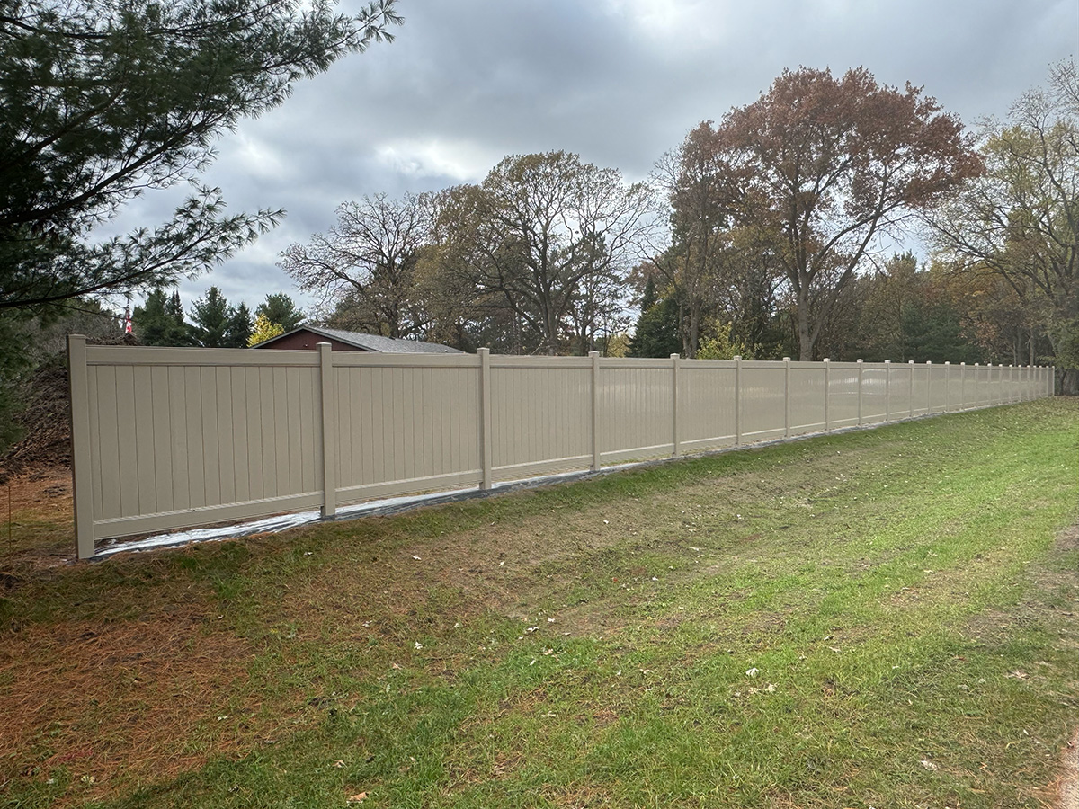 Fence installation example 3