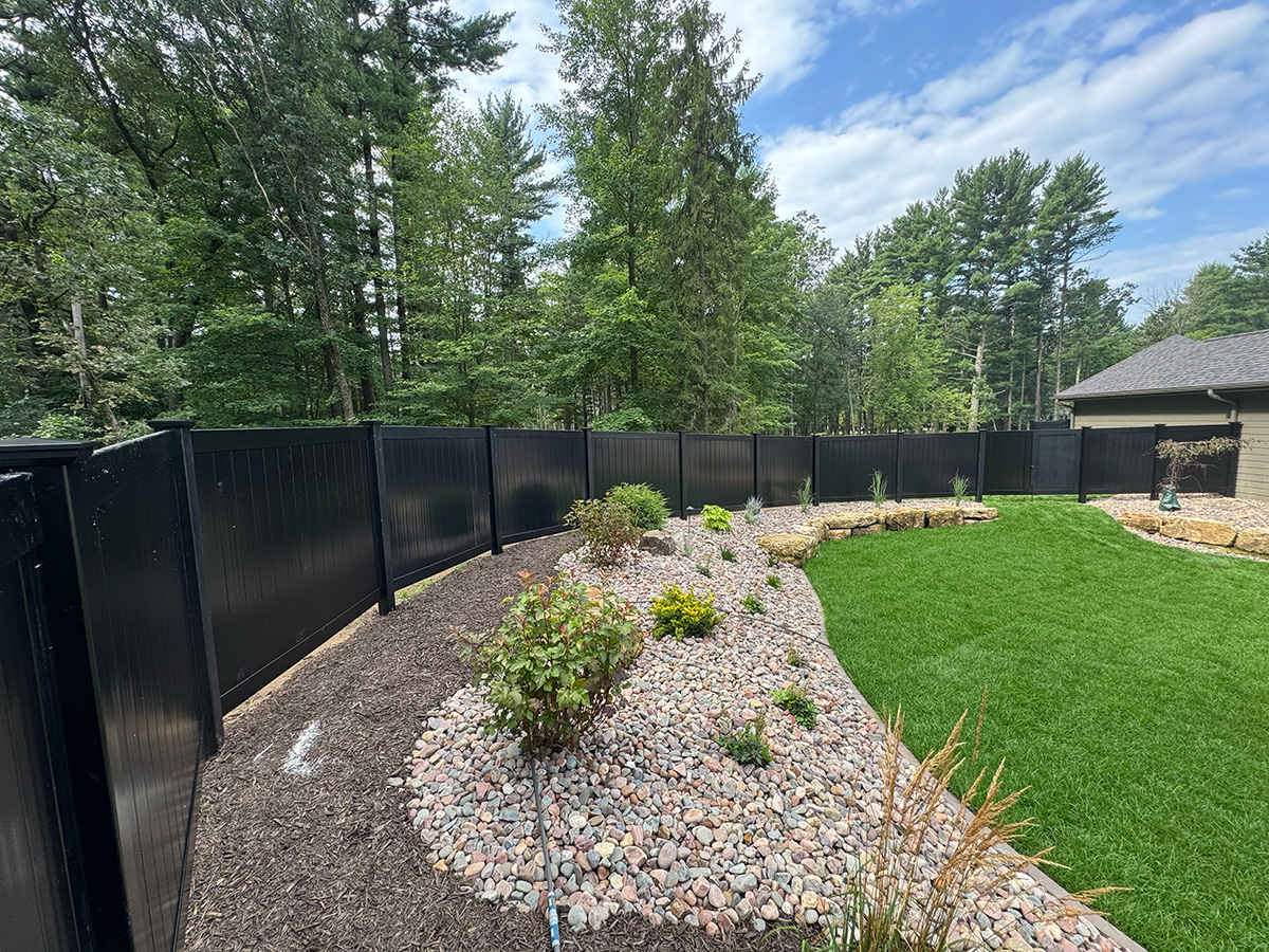 Fence installation example 4