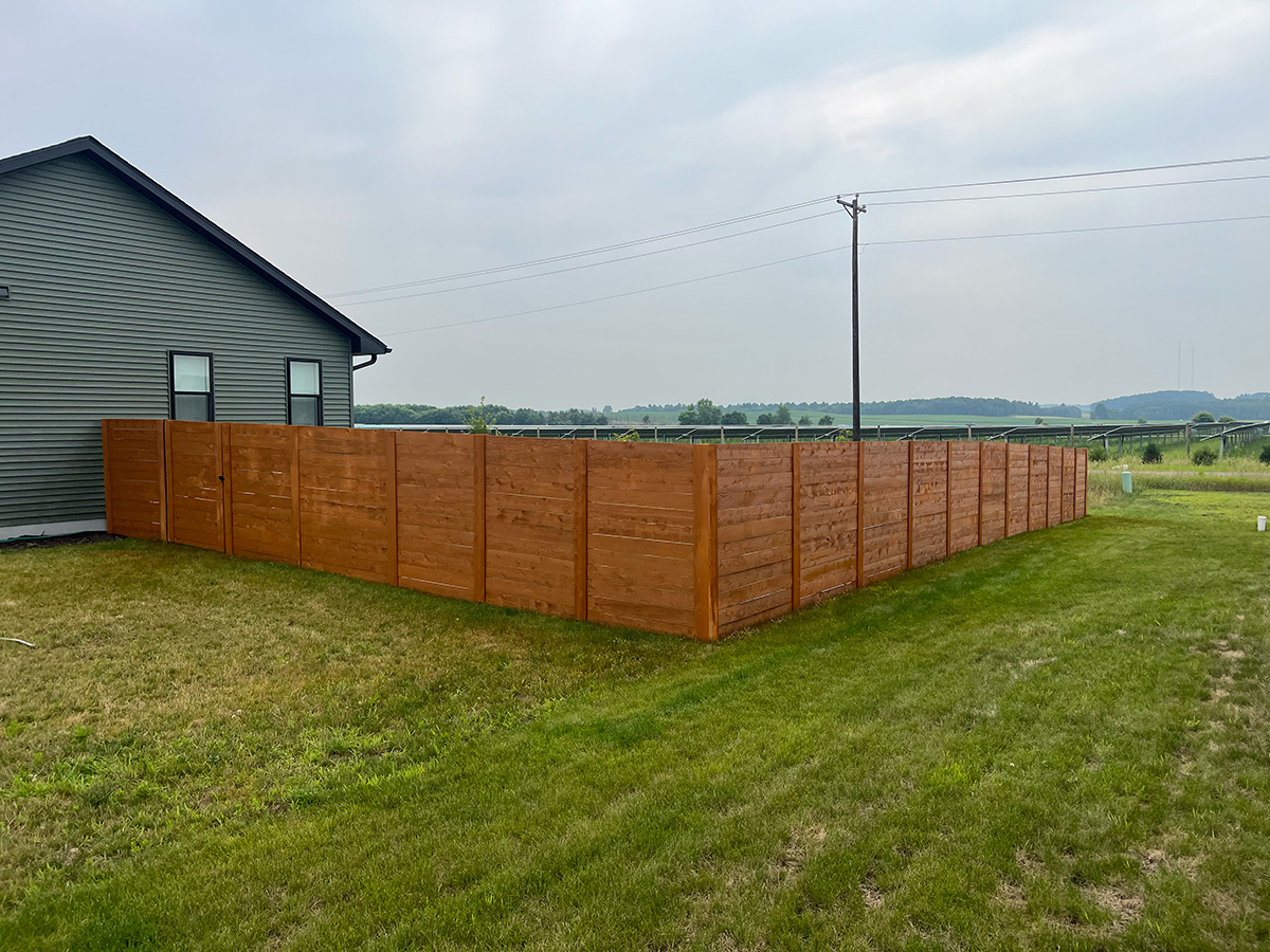 Fence installation example 4