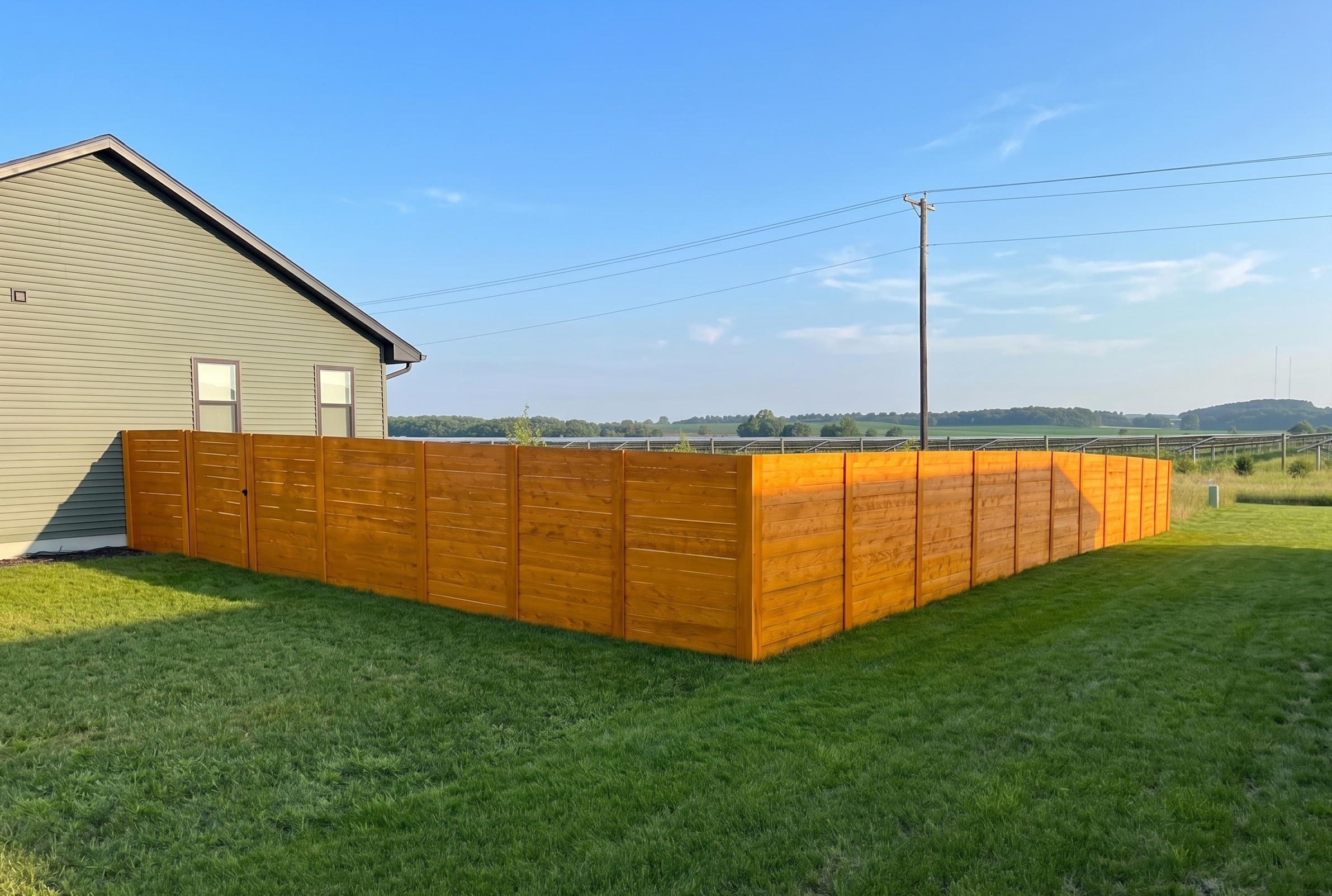 Fence installation example 1