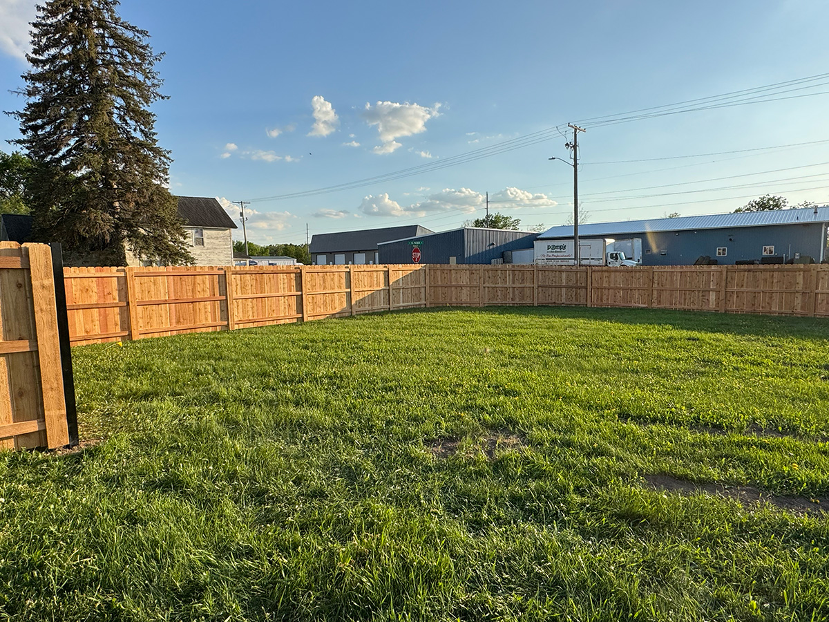 Fence installation example 2