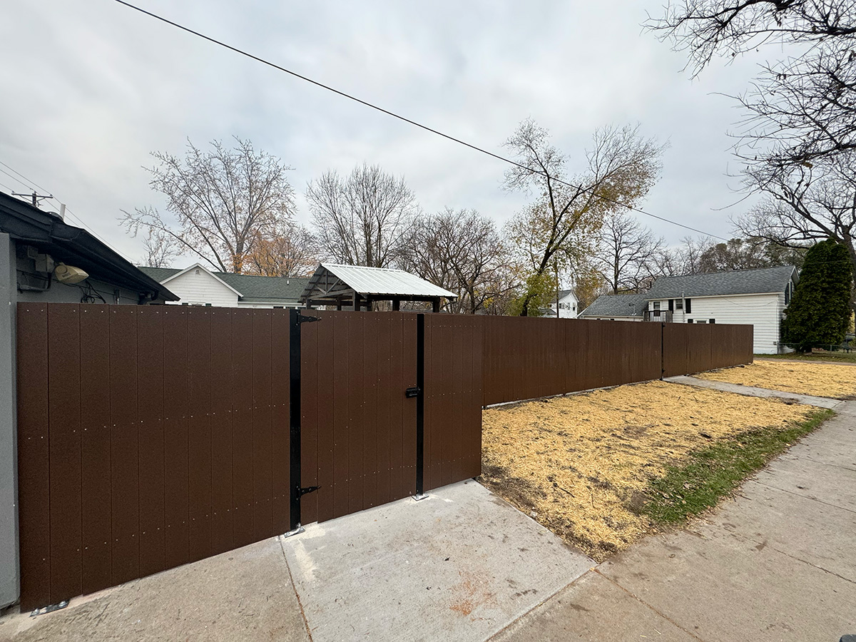 Fence installation example 3