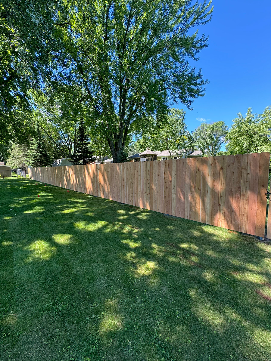 Fence installation example 4